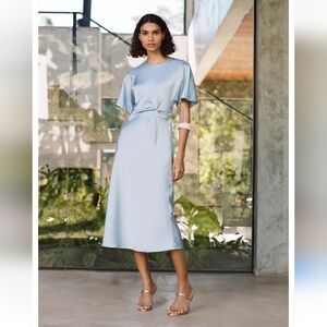 ZARA Knitted Satin Dress